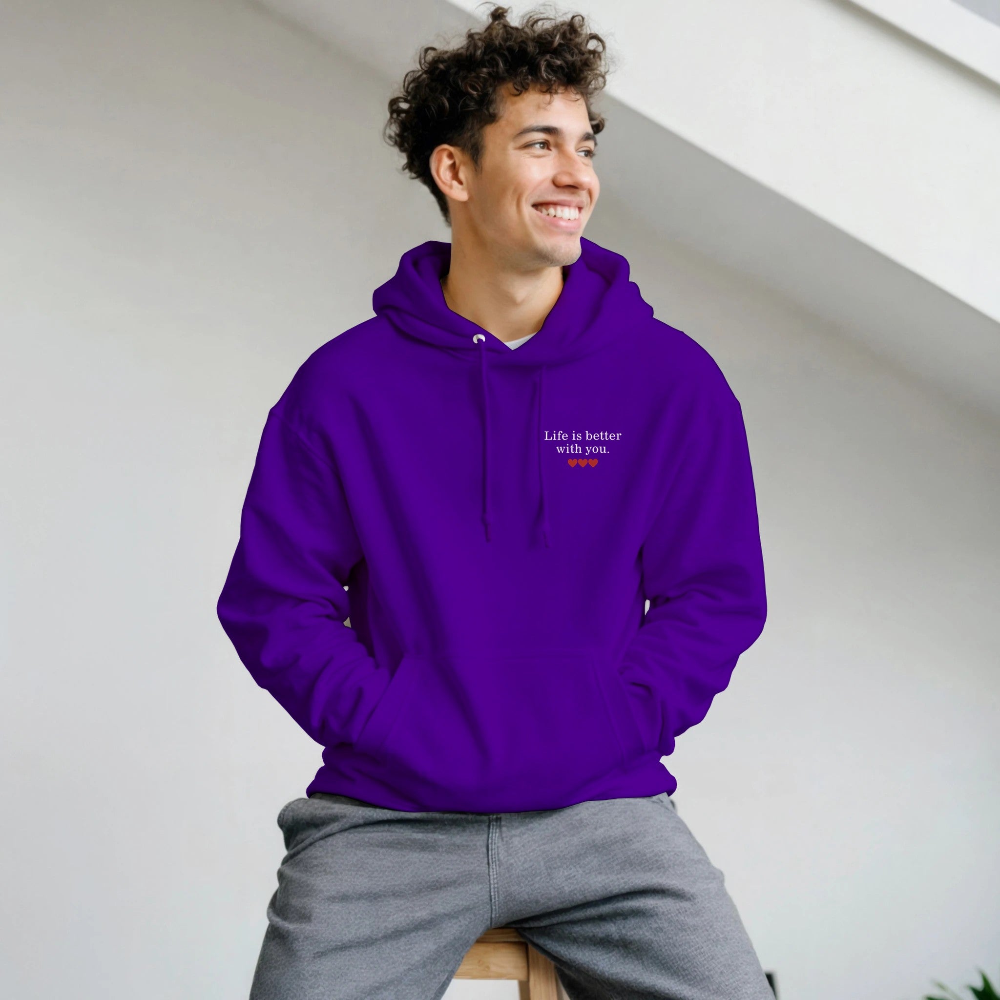 Perfect Match Hoodie - Life is better with you - MIWOUF