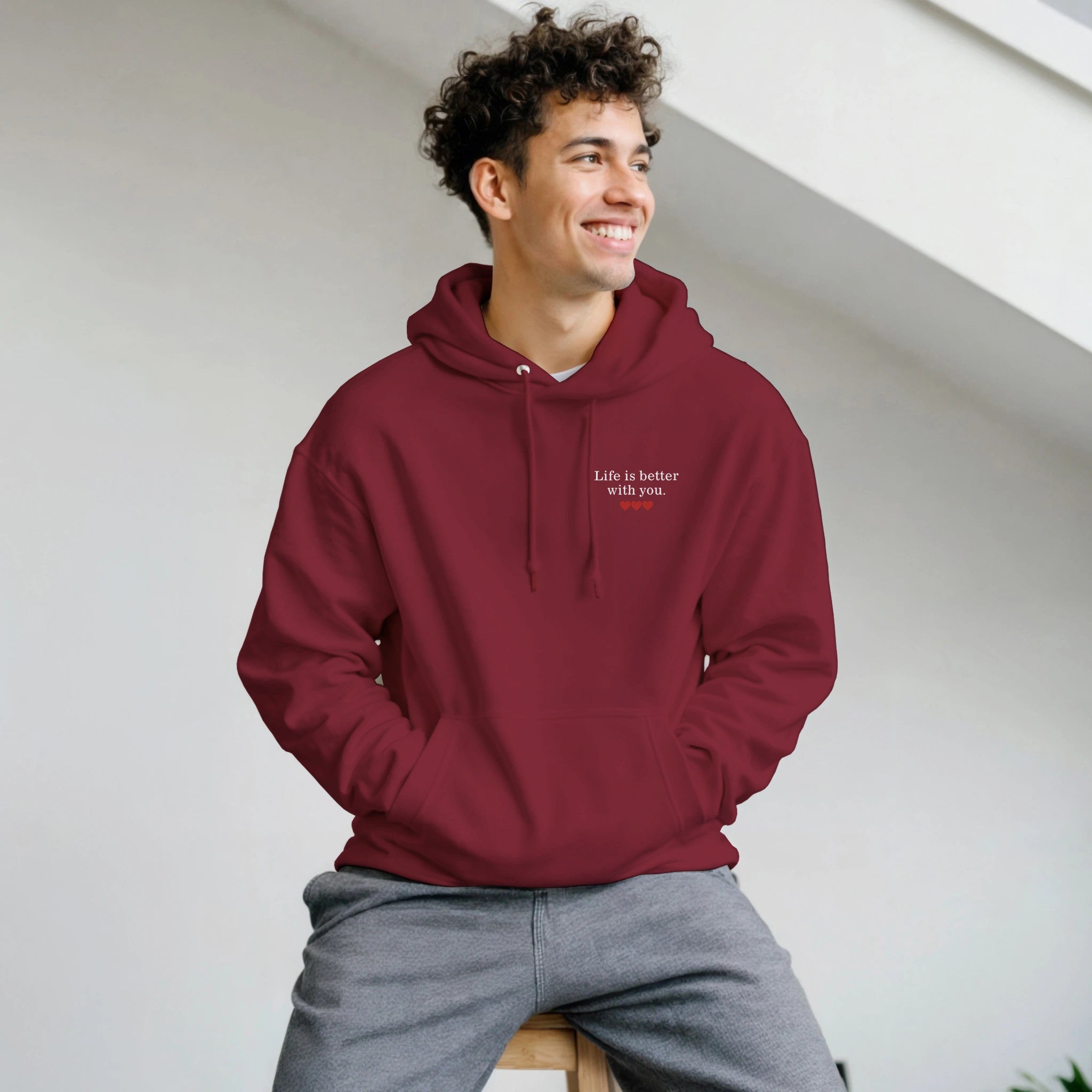 Perfect Match Hoodie - Life is better with you - MIWOUF