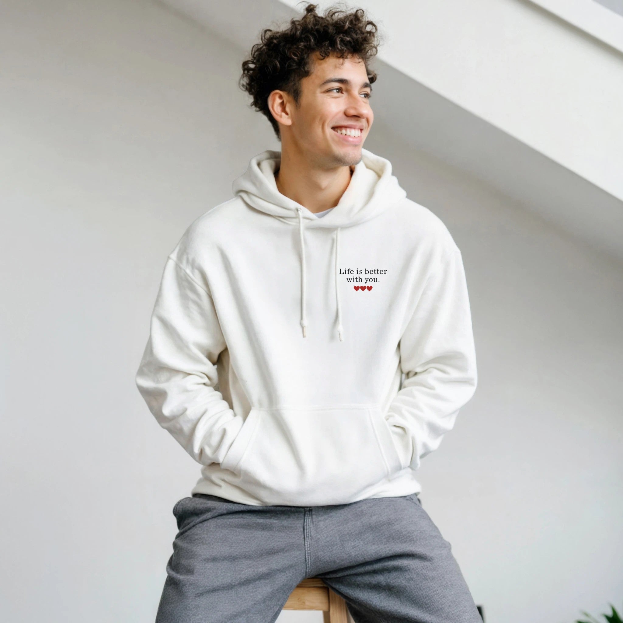Perfect Match Hoodie - Life is better with you - MIWOUF