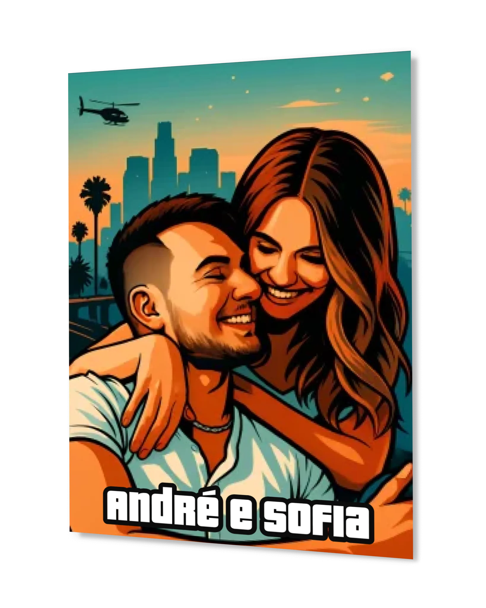 Urban Couple Portrait – Urban Couple Art - MIWOUF