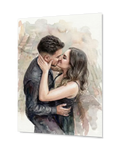 Watercolor Couple Portrait – Eternal Love - MIWOUF