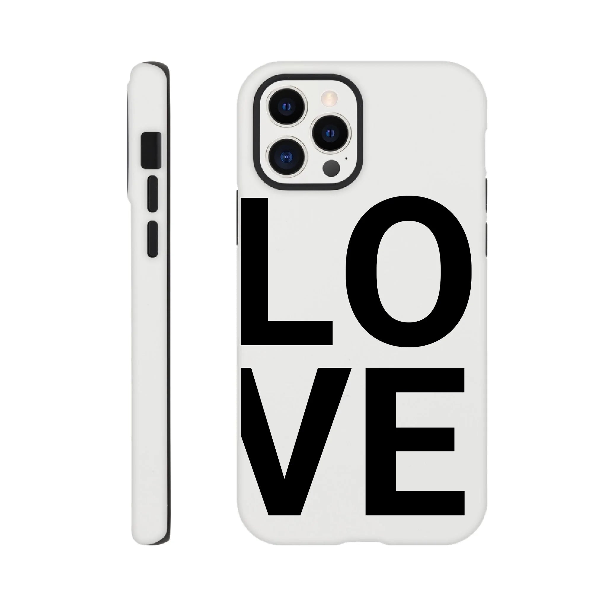 LOVE Phone Case for Couples – Stacked Design - MIWOUF