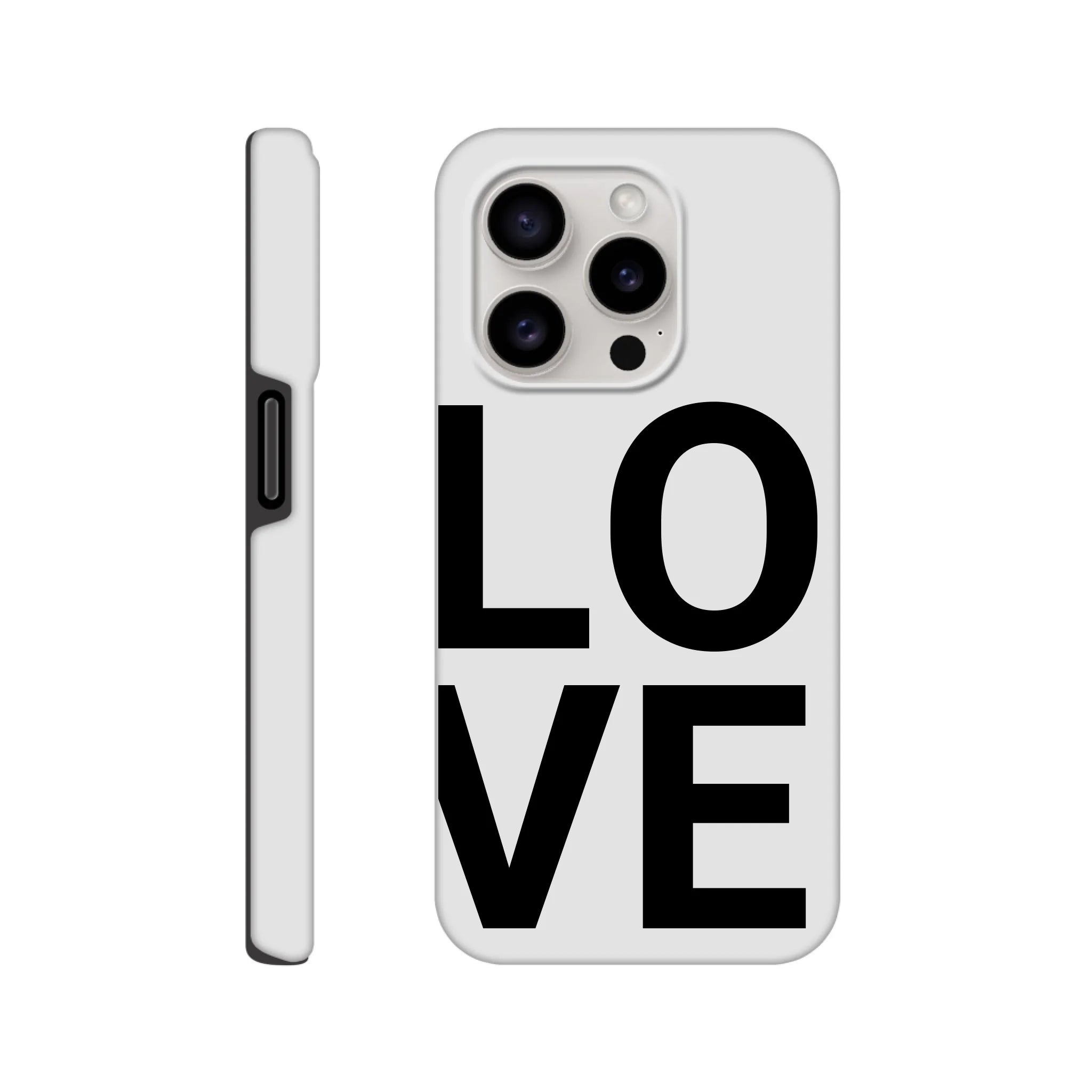 LOVE Phone Case for Couples – Stacked Design - MIWOUF