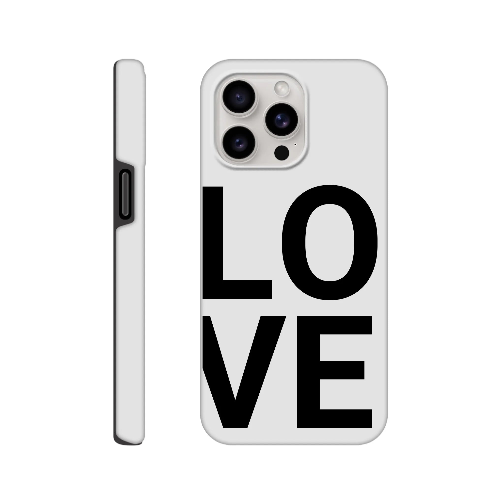 LOVE Phone Case for Couples – Stacked Design - MIWOUF